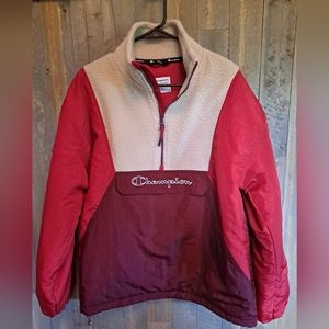 COPY - Men's Small CHAMPION Stadium Anorak Sherpa Pullover